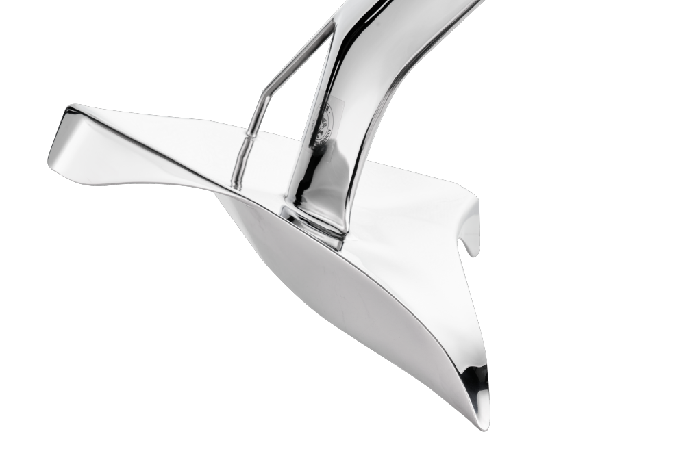 polished stainless steel ULTRA Anchor for secure marine anchoring