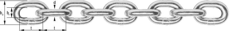 cromox® chain made from stainless steel side view