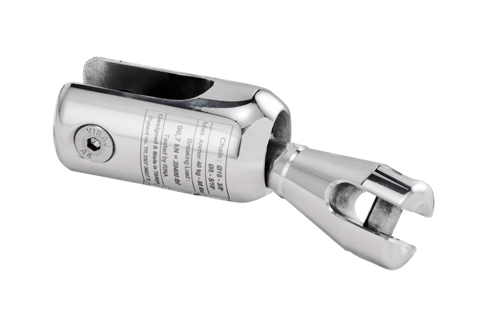 ULTRA stainless steel classic swivel for anchor chain rotation and twist prevention