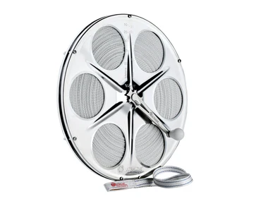 ULTRALINE flat rope reel system for controlled rope storage and handling